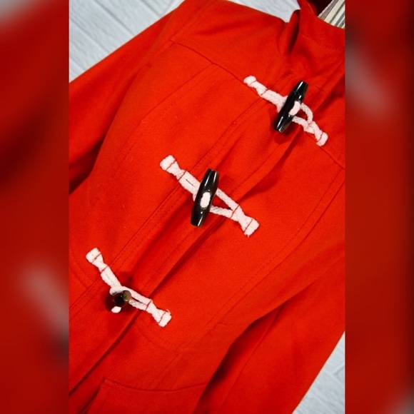 Old Navy Red Nautical Hooded Coat - Picture 4 of 8